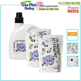 Nước giặt đồ sơ sinh hữu cơ K-MOM  Lalabebe Hàn Quốc (Mới) hàng chính hãng