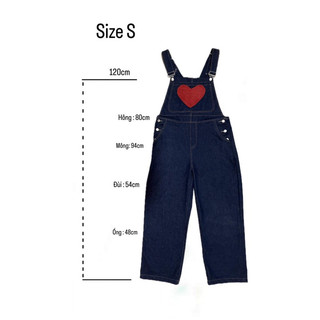 Yếm Jean Heart Shape Ours