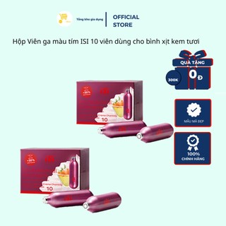 Hộp Viên ga màu tím ISI 10 viên dùng cho bình xịt kem tươi