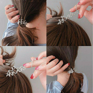 Dây Cột Tóc Lò Xo Đính Hạt Siêu Chắc