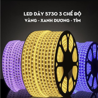 Dây led 5730 siêu sáng 3 chế độ màu đèn led trang trí nội thất, ngoại thất