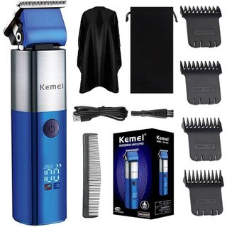 Tông đơ chấn viền kemei km 3291 độ bền cao, pin cực bền, máy chạy cực êm, lưỡi sắc bén
