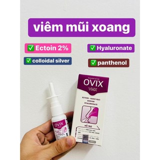 Xịt mũi ovix viêm mũi xoang hỗ trợ giảm viêm mũi, xoang cấp và mạn tính