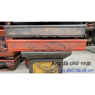 khay, ang tiểu cảnh gốm Bát Tràng 50*36*8cm