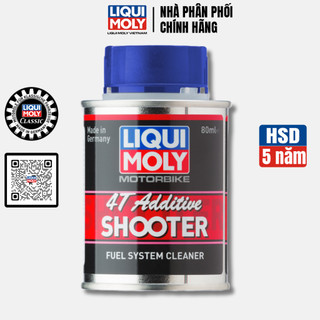 Dung Dịch Làm Sạch Bình Xăng, Kim Phun, Bugi, Buồng Đốt Xe Máy LIQUI MOLY 4T Additive Shooter 80ml - 7916