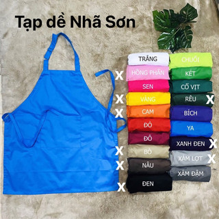 Tạp dề yếm TRƠN CÁC MÀU- nhận in logo riêng (Noon Fashion)