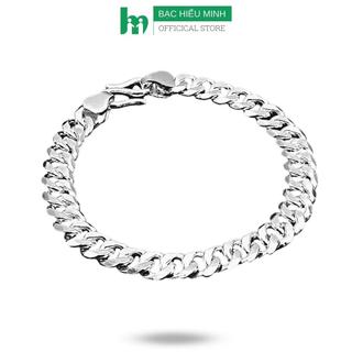 Vòng tay nam bạc ta 925 mắt xích kiểu đơn giản nam tính bạc hiểu minh ltn006