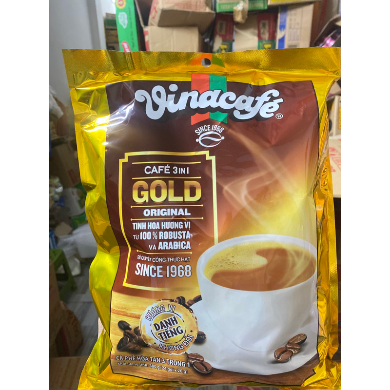 Cà phê 3in1 Vinacafe Bịch 24 gói (480g)
