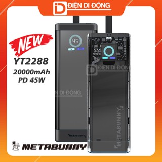 Sạc dự phòng Metabunny YT2288 dung lượng 20000mAh Sạc siêu nhanh 45W