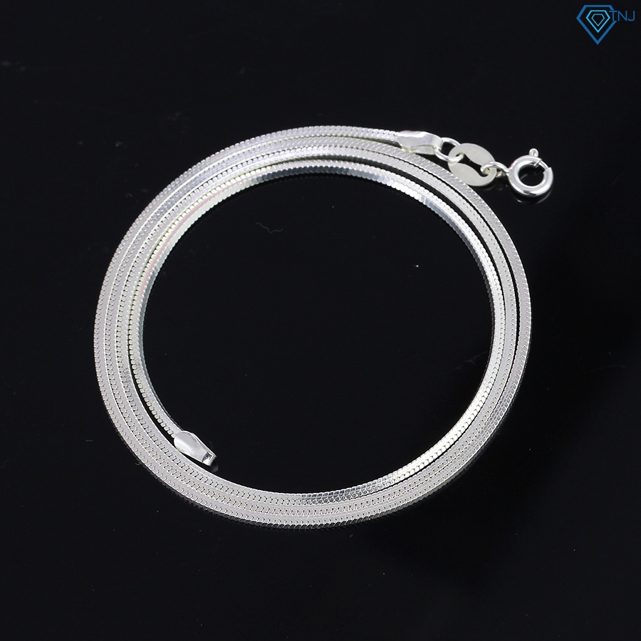 Dây chuyền bạc nam sợi mì vuông nhỏ phong cách cá tính DCK0059 - Trang Sức TNJ
