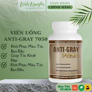 Viên uống anti gray 7050 hỗ trợ tóc bạc 60 viên chính hãng mỹ