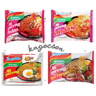 Combo 20 gói Mì xào khô Indomie vị đặc biệt, vị bò, vị sườn, vị cay nồng 85g
