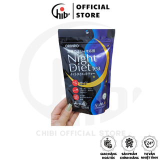 Trà giảm cân night diet tea orihiro - túi 20 gói, 24 gói