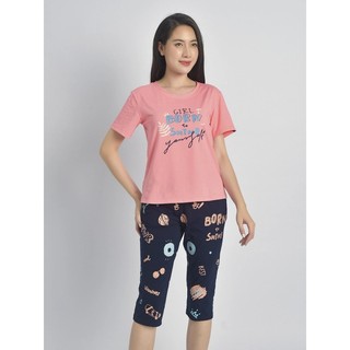 Bộ mặc nhà WINNY Kiểu Tay Cộc Quần Ngố Chất Cotton - 2MNCV22091N