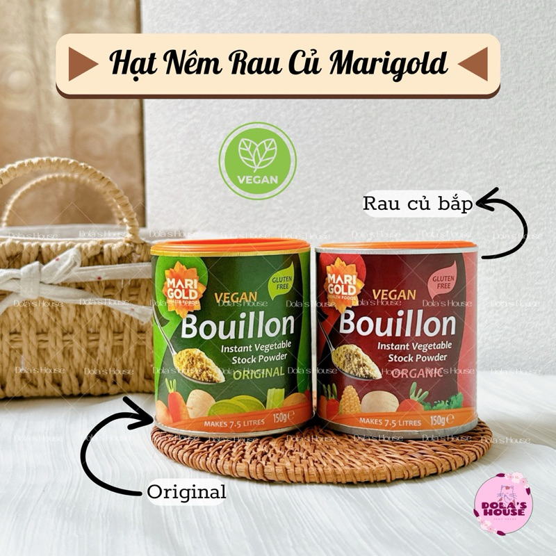HẠT NÊM RAU CỦ HỮU CƠ THUẦN CHAY MARIGOLD