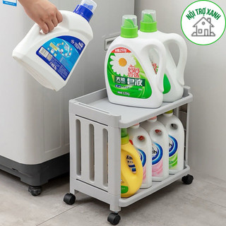 kệ để đồ nhà tắm đa năng, đựng nước giặt tiện lợi có bánh xe di chuyển, kệ đựng đồ nhà bếp 1932