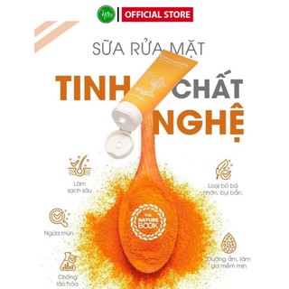 Sữa Rửa Mặt Tinh bột Nghệ The Nature Book Curcumin Làm sạch da Hiệu quả Tuýp 120ml