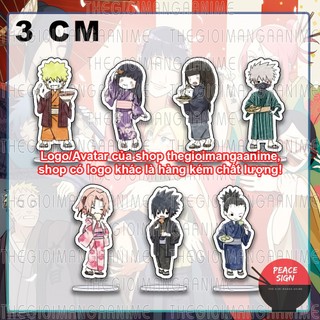 Mô hình standee NARUTO ver MẮT TRÒN acrylic standee in hình anime mica trang trí trưng bày