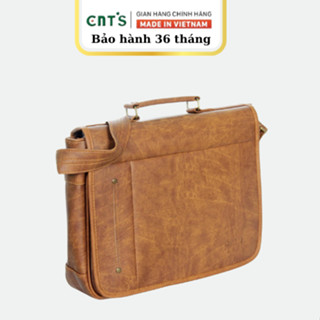  Cặp xách da CNT nam nữ thời trang cao cấp CA14 bò lợt 