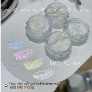  Nhũ khô mix sơn gel hiệu ứng bắt sáng 