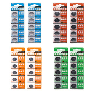 Vỉ 5 viên pin dẹp Lithium CR1220 CR1620 CR1632 CR2016 CR2025 CR2032 CR2450