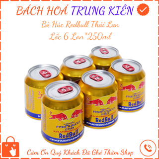 Bò Húc Redbull Thái Lan Lốc 6 Lon x 250ml