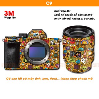 Dán skin tất cả máy ảnh Body, Lens Canon, Nikon, Sony, Fuji, Tamron, Laika, Sigma v..v. mẫu C9 tại Pskin