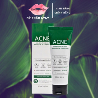 Sửa Rửa Mặt cho da dầu mụn ACNE Some By Mi AHA-BHA-PHA 30 Days Miracle Acne Clear Foam