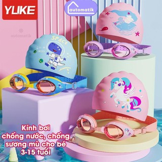 Kính Bơi Trẻ Em Nam Nữ Cho Bé Cao Cấp Automatik Tráng Gương Chống Sương Mù Bé Gái Trai Chính Hãng