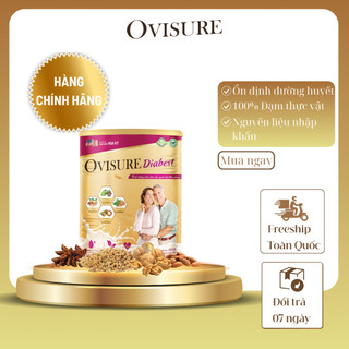 Sữa Hạt Tiểu Đường Ovisure Diabest Lon 650g - Ổn Định Đường Huyết Bổ Sung Dinh Dưỡng