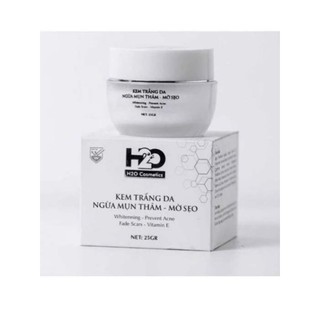 H2O kem trắng da ngừa mụn thâm mờ sẹo hộp 25g