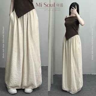 Quần ống rộng nữ chất đũi hàn mềm mát - Retrostyle.vn - Quan179_P6K11