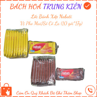 Lốc  Bánh Xốp Nabati vị phô mai/  socolate 10x17g