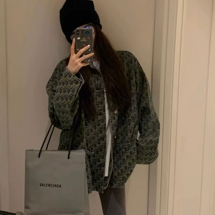 Áo khoác ngoài, áo khoác jean bò denim họa tiết Eo Vì hàng QC1 | BigBuy360 - bigbuy360.vn