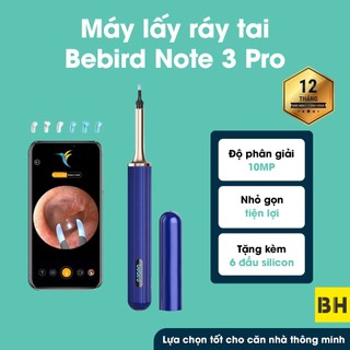  Dụng Cụ Lấy Ráy Tai Bebird Note 3 Pro Quan Sát Trực Quan Qua Camera Không Mờ Nhòe Đèn Led Bảo Vệ Mắt Kẹp Thông Minh 