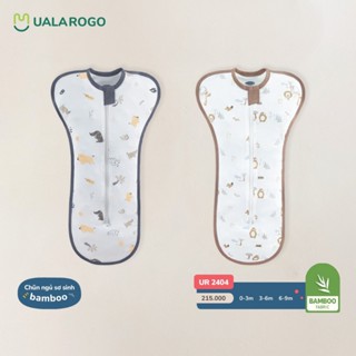 Nhộng chũn vải sợi tre Uala Rogo chống giật mình giúp bé ngủ ngon