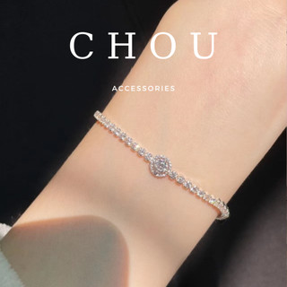 Vòng tay, lắc tay đính đá tròn lấp lánh | chou accessories |