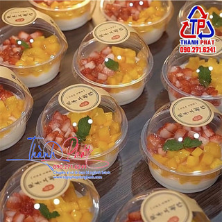 100 Ly kem lùn nắp cầu - Ly đựng tiramisu - Ly đựng bánh mousse