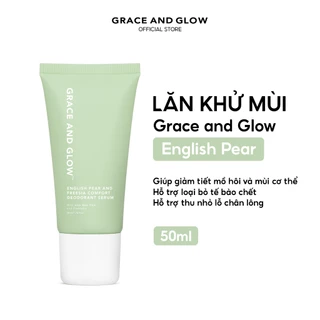 Lăn khử mùi sáng da Grace and Glow English Pear Freesia với AHA, BHA và Probiotic 50ml