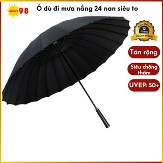 Ô che mưa 24 nan siêu to, siêu chắc chắn, ô dù đi mưa nắng,chống thấm nước, chống tia UV,chống lật