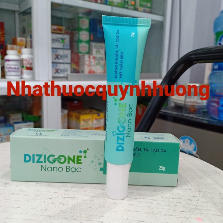 Kem DIZIGONE NANO BẠC 25g giúp kháng khuẩn,tái tạo da