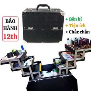 Cốp nail 3 tầng size to LINH SHOP Hamaca LS35 đựng đồ nail, đựng sơn nail, máy hơ gel, phụ kiện nail