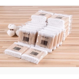 10 Bịch Tăm Bông 100 Que Thân Gỗ