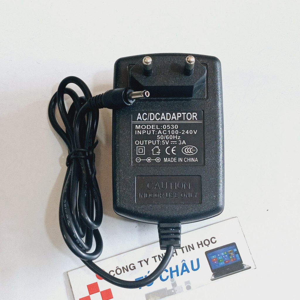 Adapter DC 5V - 3A  (Đầu cắm 3.5mm x 1.35mm /  Đầu cắm 5.5mm x 2.1mm)