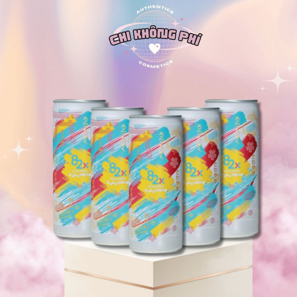 Nước Giải Khát Bổ Sung Collagen 82X Kakemono - full lốc 6 lon