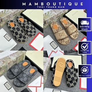 Dép quai ngang gc nam nữ full box họa tiết siêu đẹp . dép lê gc quai da cao cấp