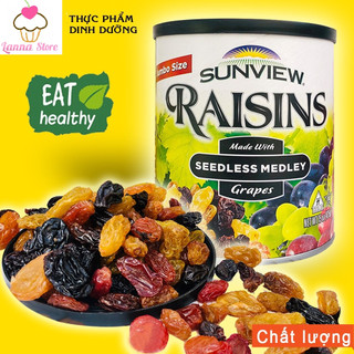 Nho khô Sunview Raisin hộp 425gram Mỹ hàng chuẩn loại ngon