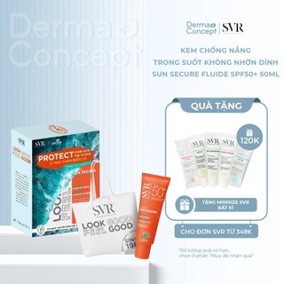 Kem chống nắng trong suốt không nhờn dính SVR Sun Secure Fluide SPF50+ 50ml [NHẬP KHẨU CHÍNH HÃNG 100%]