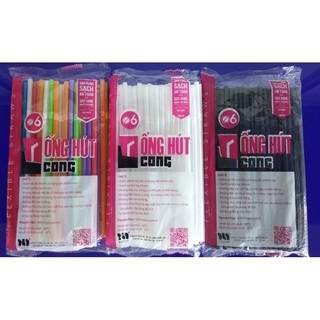Set 80 ống hút cong uống cafe uống nước ngọt