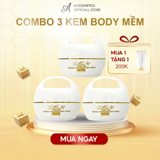 ComBo 3 kem body mềm Acosmetics, 150mlx3